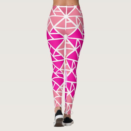 Hart tangrampatroon leggings (Achterkant)