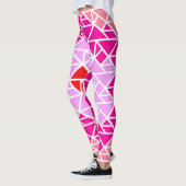 Hart tangrampatroon leggings (Links)