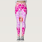 Hart tangrampatroon leggings (Voorkant)