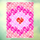 Hart tangrampatroon raamsticker (Vel 3)