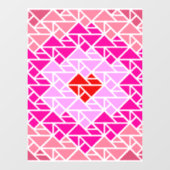 Hart tangrampatroon raamsticker (Vel)