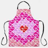 Hart tangrampatroon schort (Voorkant)