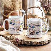 Hart Tattoo Gepersonaliseerde 8 Fotocollage Koffiemok