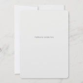 Hart Tattoo Hand Tekening Huwelijksuitnodiging Kaart (Achterkant)