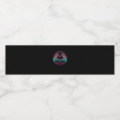 Hart Teken Skelet Hand - Spooky Skeleton Hallowe Waterfles Etiket (Enkel label)