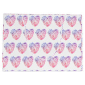 Hart Tekening Custom Gift Bag Groot Cadeauzakje (Achterkant)