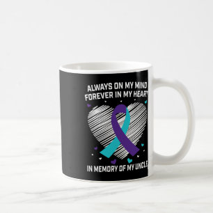 Hart ter nagedachtenis aan mijn oom Suicide Awaren Koffiemok