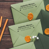 Hart Terugkeer Adres Stempel, Trouwstempel Rubberstempel