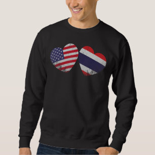 Hart Thaise Amerikaanse vlag Patriottische Familie Trui