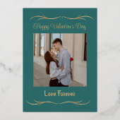 Hart-thema Valentijn's Day Afbeelding Lijst Folie Feestdagenkaart (Voorkant)