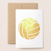 Hart Theme Netball Coach Dank je wel Goud Folie Kaarten (Met envelop)