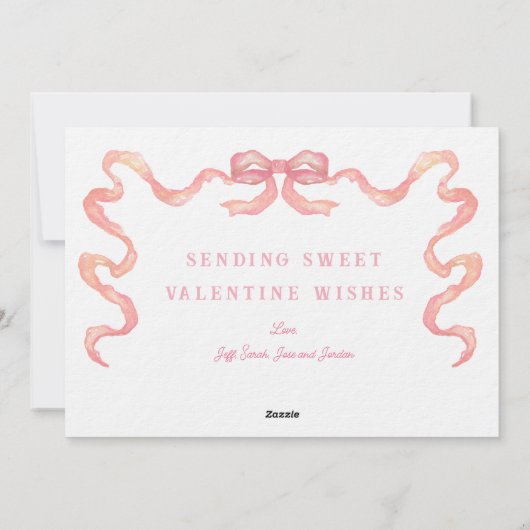 Hart Topiary Valentijnse  Feestdagenkaart (Achterkant)