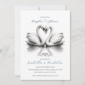 Hart Tortelduifjes Koppels Vrijgezellenfeest Kaart (Voorkant)