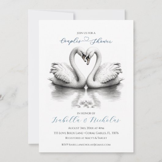 Hart Tortelduifjes Koppels Vrijgezellenfeest Kaart (Voorkant)