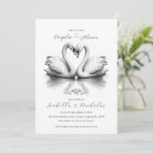 Hart Tortelduifjes Koppels Vrijgezellenfeest Kaart (Staand voorkant)