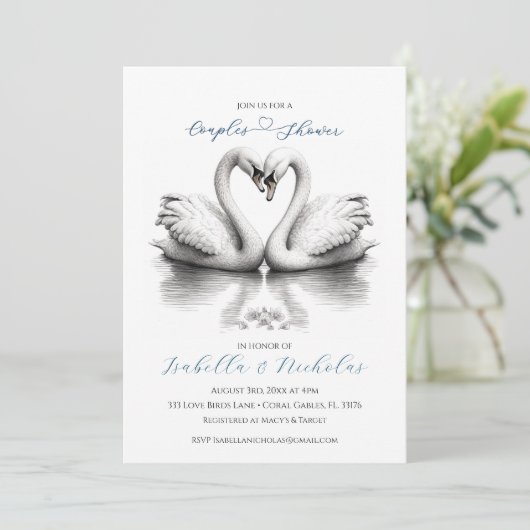 Hart Tortelduifjes Koppels Vrijgezellenfeest Kaart (Staand voorkant)