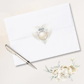 Hart, Tortelduifjes Stickers, Diamond Ring Sticker