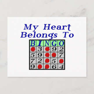 Hart tot Bingo Briefkaart
