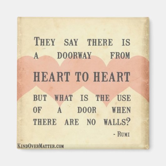 Hart tot hart magneet (Voorkant)