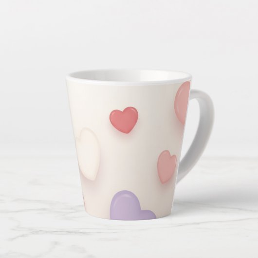 Hart-tot-Hart-mok Latte Mok (Rechterhoek)