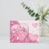 Hart tot hart Valentijnsdag Briefkaart (Staand voorkant)