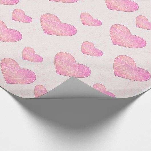 Hart tot hart Valentijnsdag Cadeaupapier (Hoek)