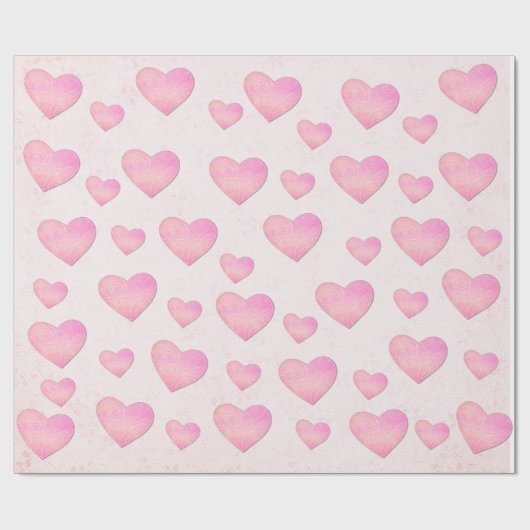 Hart tot hart Valentijnsdag Cadeaupapier (Vlak)