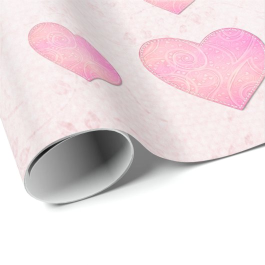 Hart tot hart Valentijnsdag Cadeaupapier (Rol Hoek)