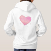 Hart tot hart Valentijnsdag Hoodie (Achterkant)