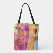 hart tote bag (Achterkant)