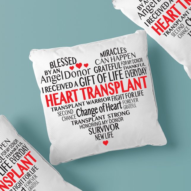 Hart Transplant Survivor Comfy Pillow Kussen (Creator heeft geüpload)