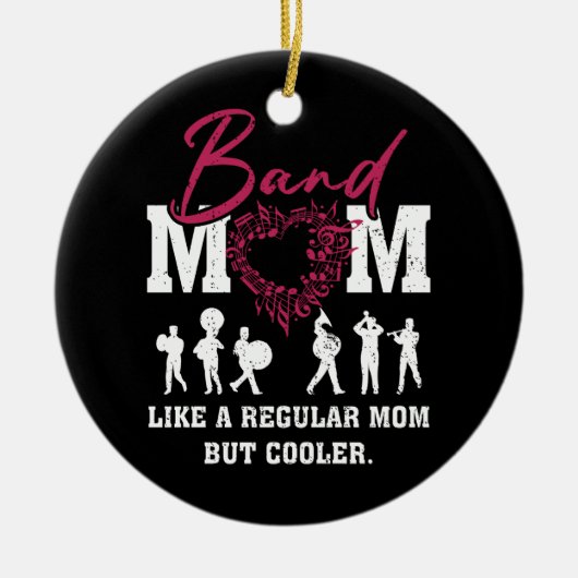 Hart Trots Marching Band Mam Als een Regular Mom B Keramisch Ornament (Voorkant)