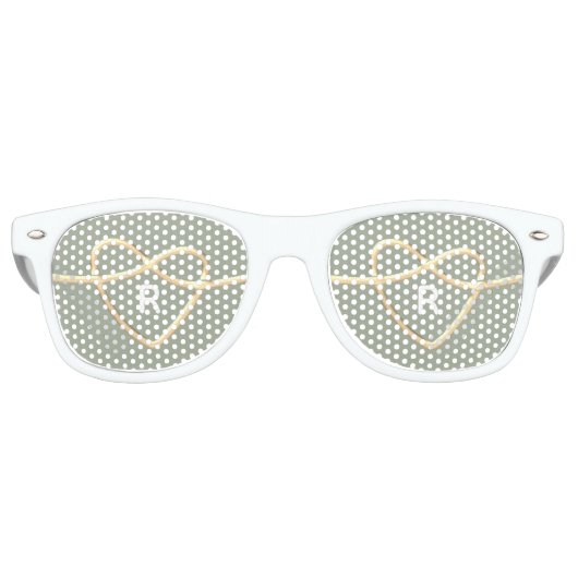 Hart Trouw Monogram Retro Zonnebril (Voorkant)