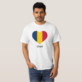 Hart - Tsjaadse vlag T-shirt (Voorkant volledig)