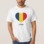Hart - Tsjaadse vlag T-shirt (Voorkant)