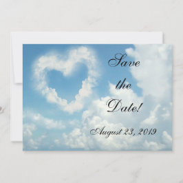 Hart tussen de Wolken, Blauwe Hemel Romantische Li Save The Date