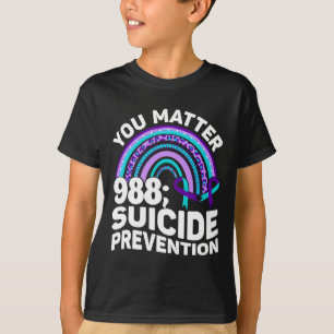 Hart U Probleem 988 Zelfmoordpreventie Bewustzijn T-shirt