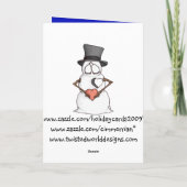 Hart u Vrolijke Kerstmis ~ Feestdagen Kaart (Achterkant)