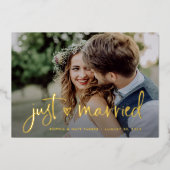 Hart | Uitkondiging van een melding van een goudko Folie Uitnodiging (Voorkant)