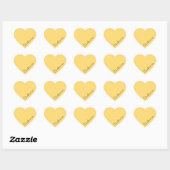 Hart uw naam script aangepaste geschenk sticker (Vel)