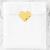 Hart uw naam script aangepaste geschenk sticker (Tas)