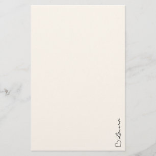 Hart Uw Naam Script Aangepaste Kantoorartikelen Pa Briefpapier