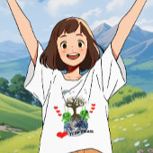 Hart uw planeet! Alien Gel Babies Teken T-shirt