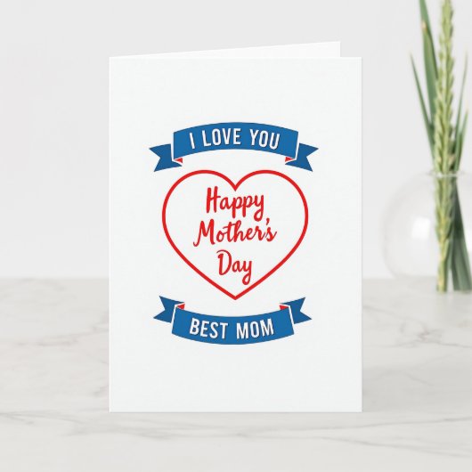 Hart Vaandels Liefde Kaart (Voorkant)