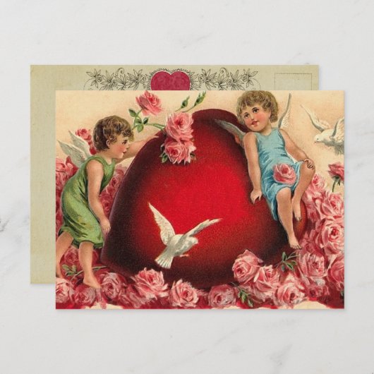  hart Valentijn Briefkaart (Voorkant / Achterkant)