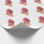 Hart valentijn inpakpapier (Hoek)