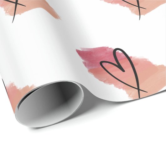 Hart valentijn inpakpapier (Rol Hoek)