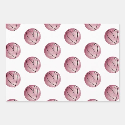 Hart valentijn inpakpapier (Voorkant 2)