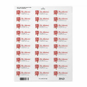 Hart Valentijn Retouradreslabels Etiket (Full Sheet)