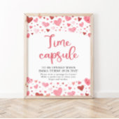 Hart Valentijn Tijd Capsule Baby shower Teken Poster